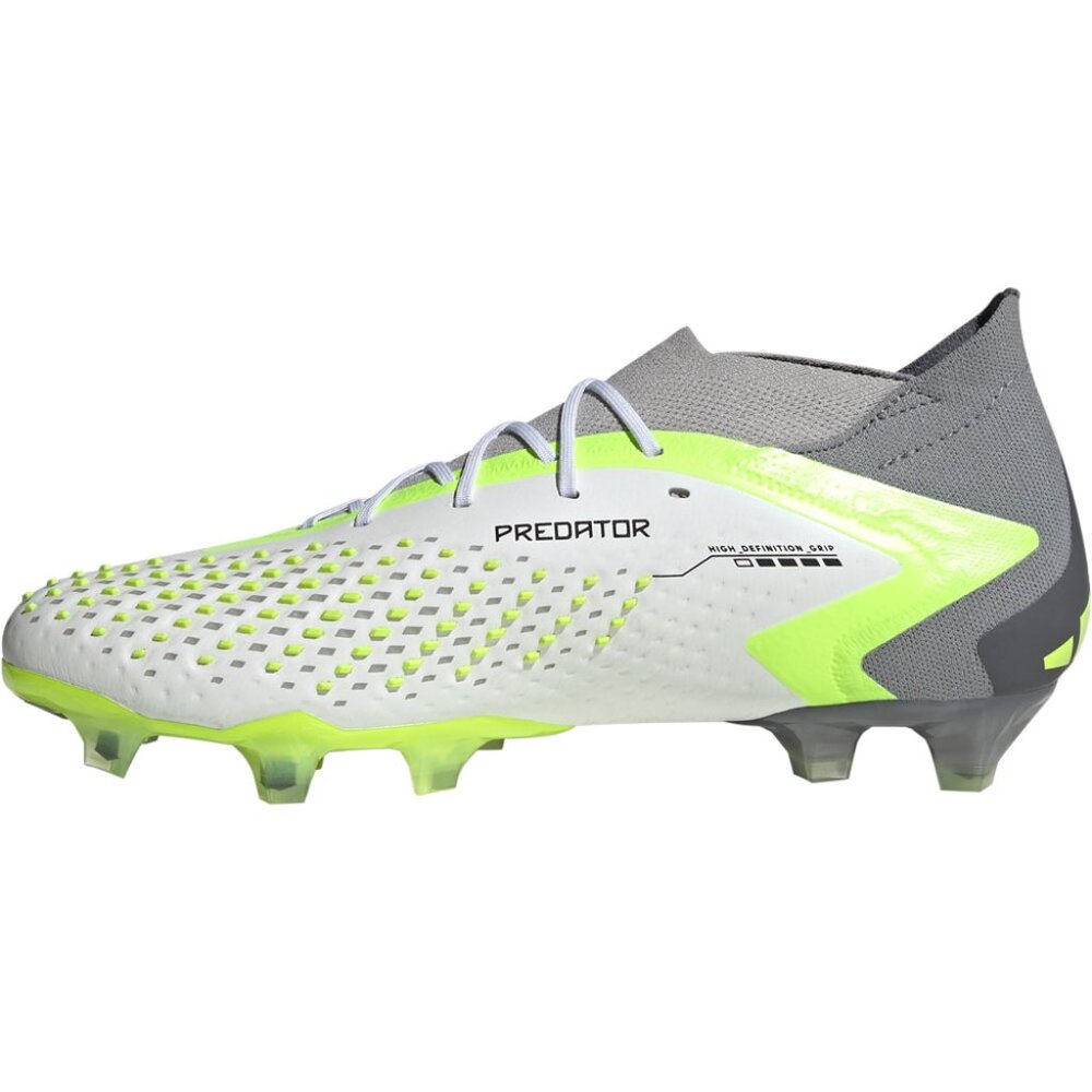 adidas Men’s PREDATOR ACCURACY.1 FG Soccer Cleats White/Green GZ0035 NEW - Picture 6 of 16